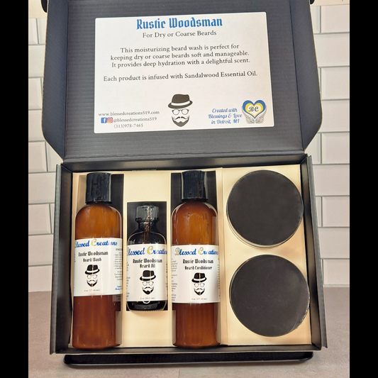 Blessed Beard Box - Rustic Woodsman