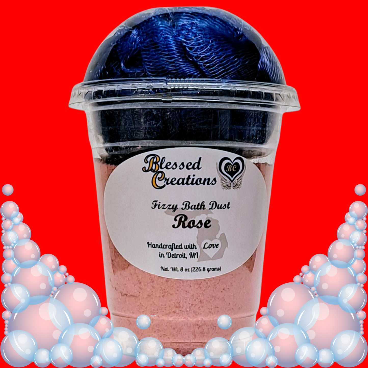 Rose Fizzy Bath Dust