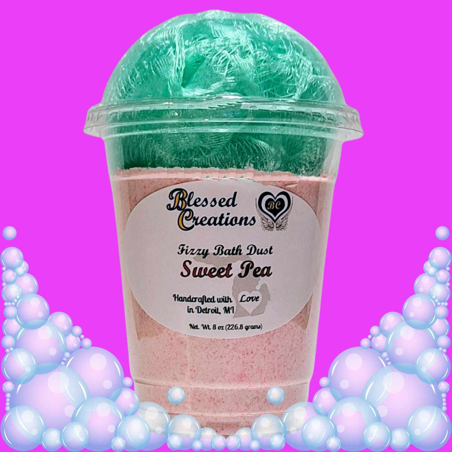 Sweet Pea Fizzy Bath Dust